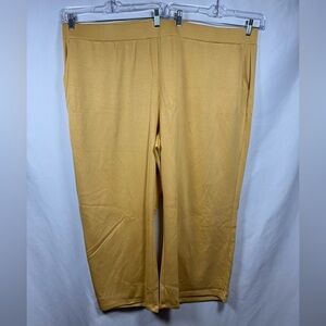 Modern Soul Petite Nourish Knit Straight Pant Yellow 4XP